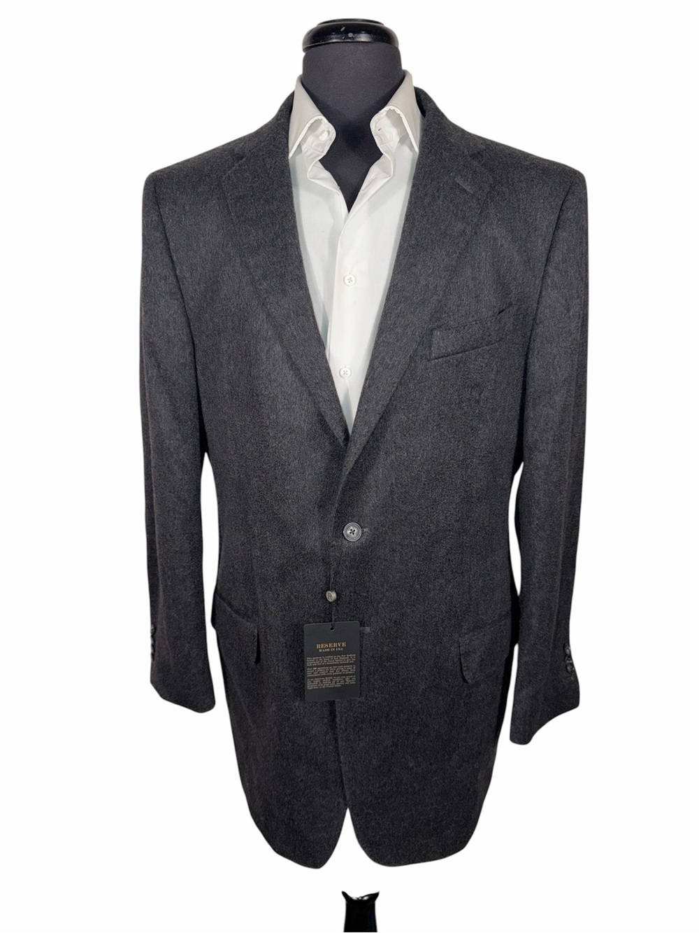 NWT JOS A BANK RESERVE CASHMERE SPORT COAT SZ 44L SLIM FIT SURGEON CUFFS